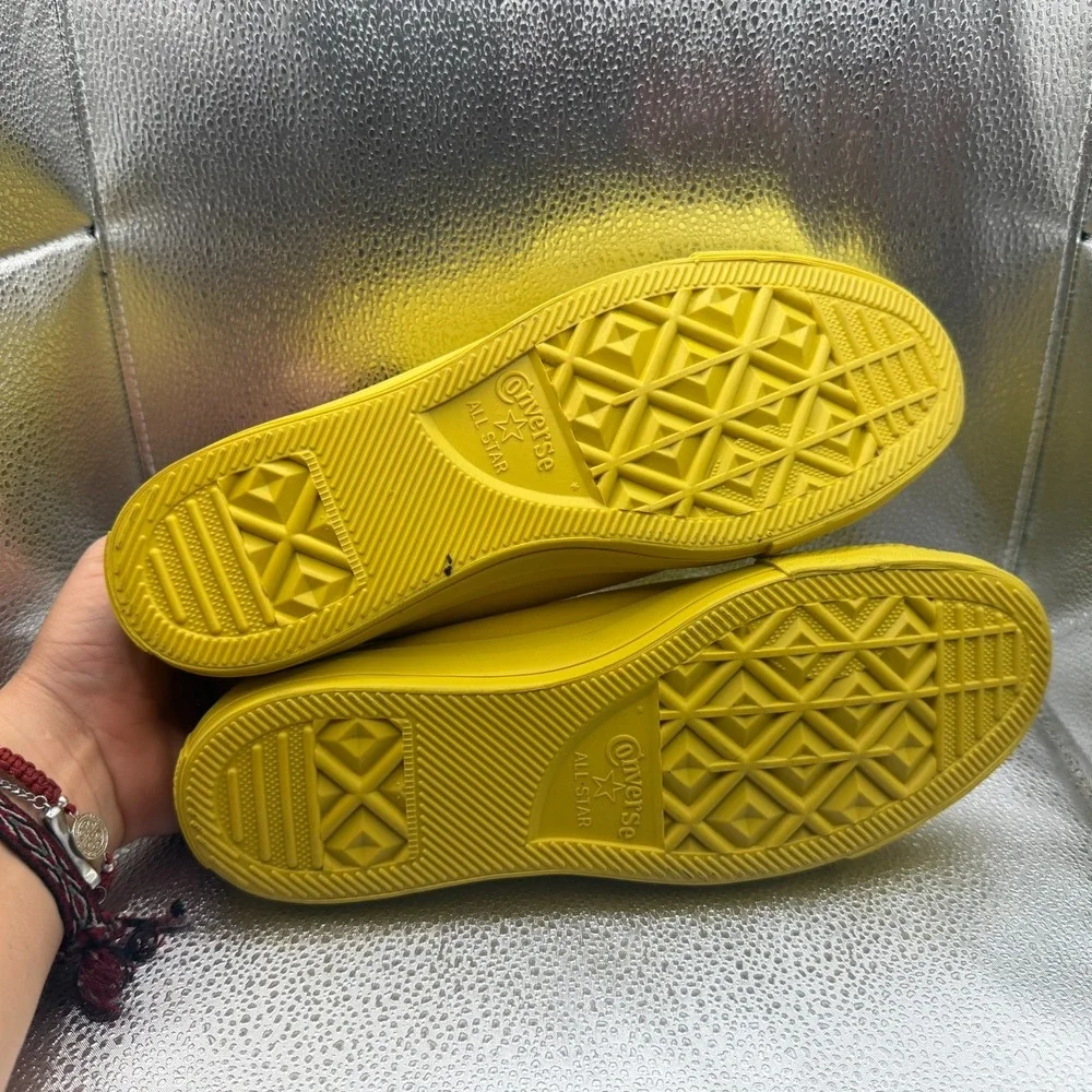 Size 9M/11W Converse Chuck Taylor All Star Low Yellow Mens Sneakers 153806C - Picture 10 of 10
